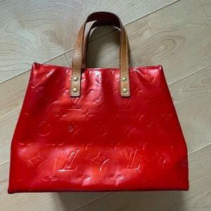 Used Authentic Louis Vuitton Monogram Vernis Reid Handbag (M11021)